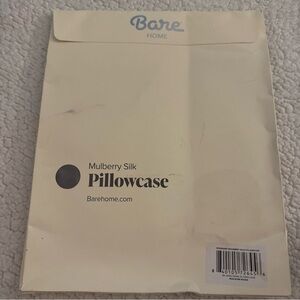 Bare Home 100% Pure Mulberry Silk Pillowcase - Standard Grey Sealed